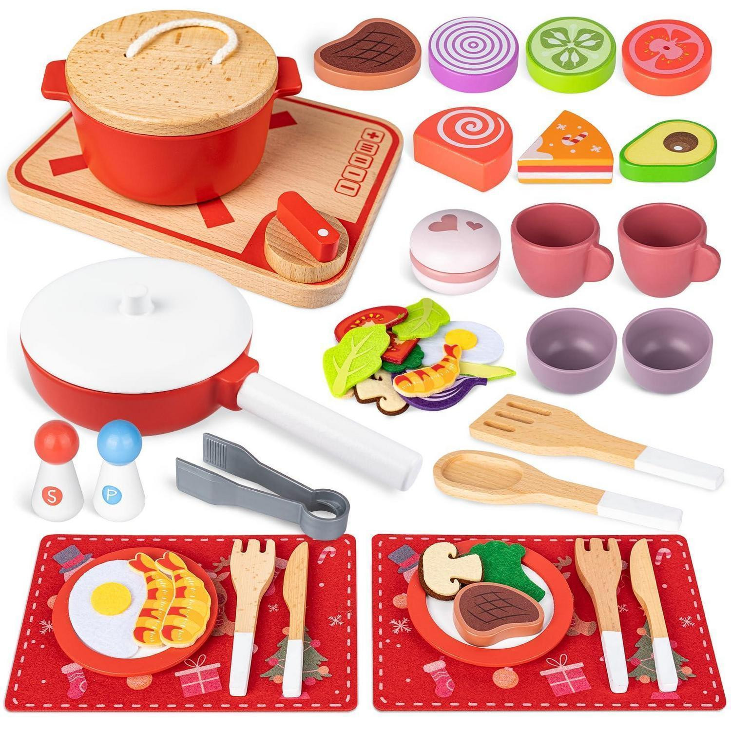 Commodum Houten speelkeuken accessoires adventskalender voor kinderen
