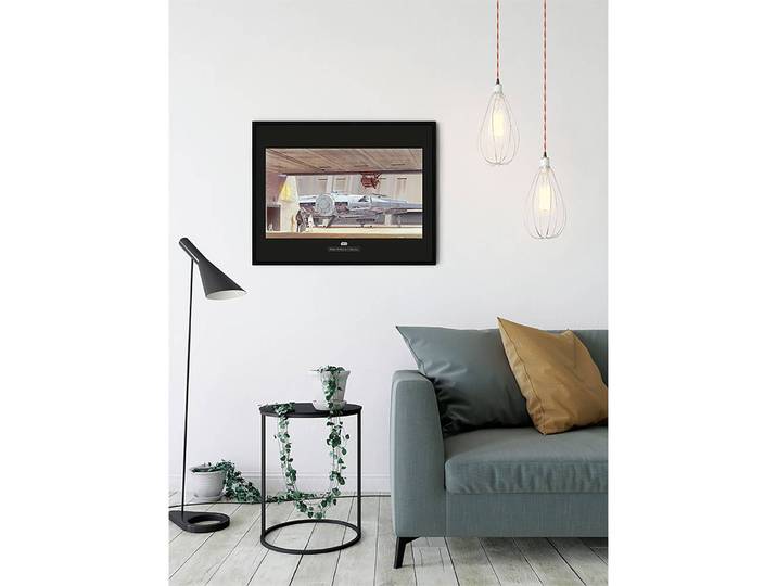 Tableau déco Mos Eisley Hangar Papier photo avec surface satinée et haute résistance à la lumière Multicolore 70 x 50cm