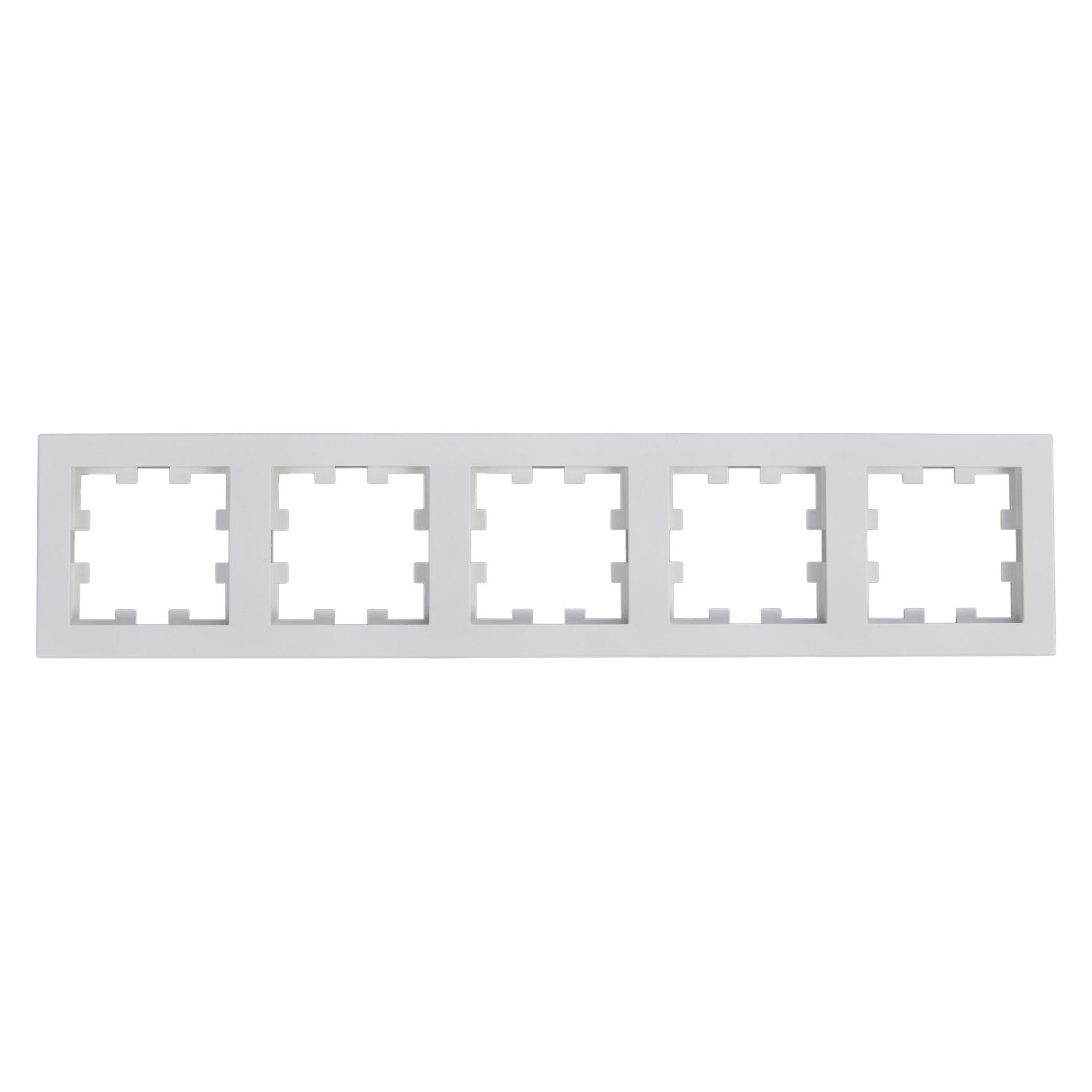 Panasonic WDTF00052WHEU1 Karre Plus 55 Abdeckrahmen 5fach weiss (076145)