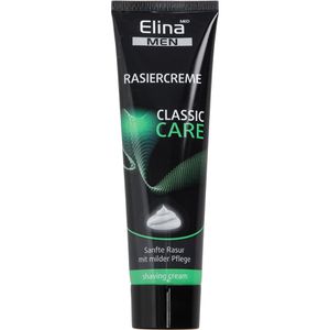 Elina-med Rasiercreme Men Classic Care, Tube, hautberuhigend, mit Glycerin, für empfindliche und normale Haut, 100 ml