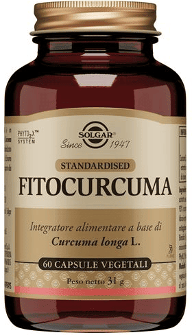 Solgar Fitocurcuma Integratore Antiossidante 60 Capsule Vegetali