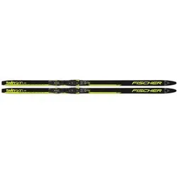 FISCHER Kinder Langlauf Sets TWIN SKIN PRO JR MOUNTED, Größe 157 in Schwarz Schwarz