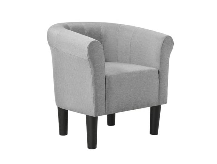 Loungesessel, Stuhl, Sitz, Polyester, 70 cm, Hellgrau, 03_0001934