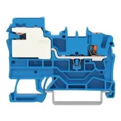 Wago 2202-7114 1-Leiter-N-Trennklemme,2,5 mm2,Push-in CAGE CLAMP®,blau 22027114  - 50 Stück