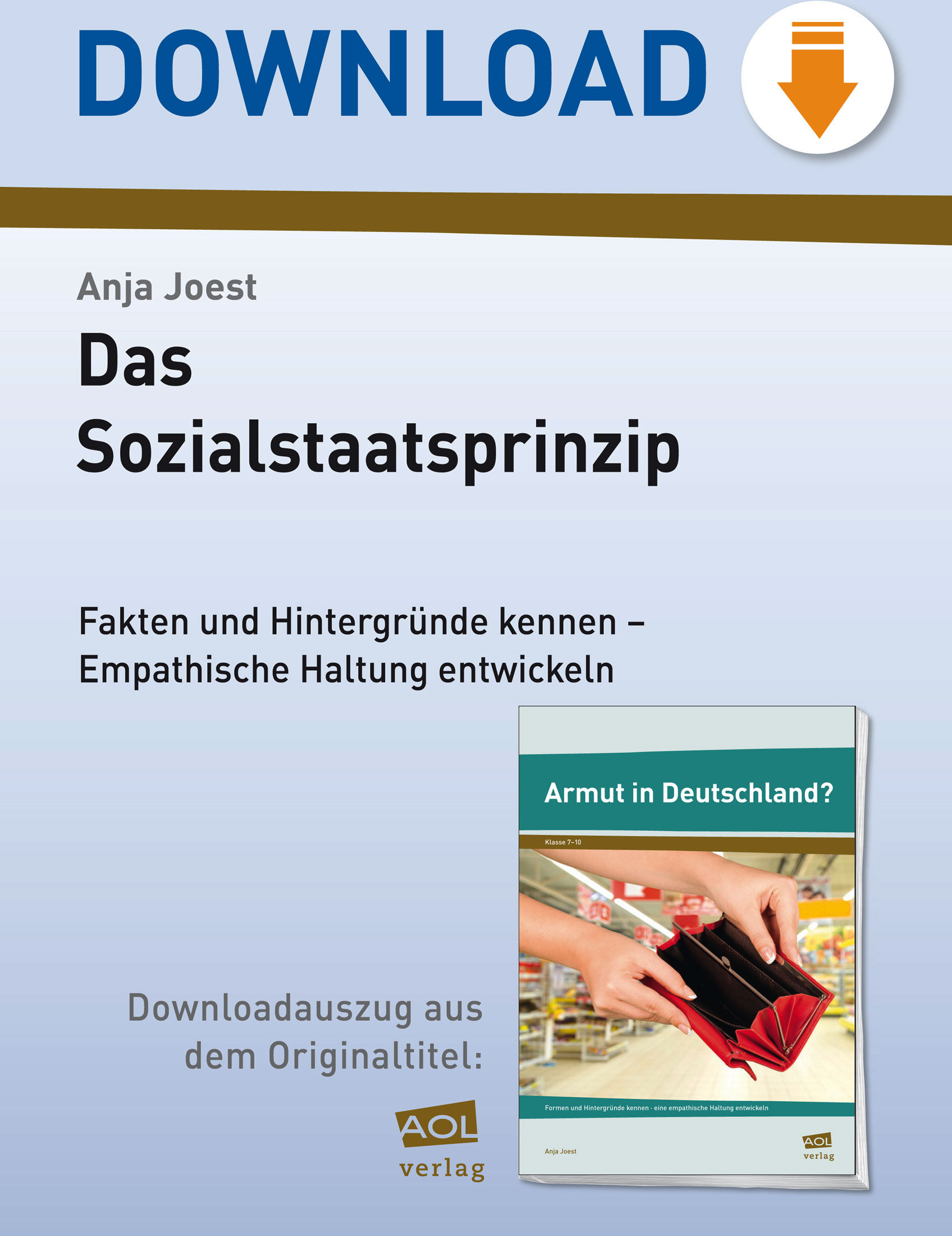 scolix (AOL-Verlag) Das Sozialstaatsprinzip