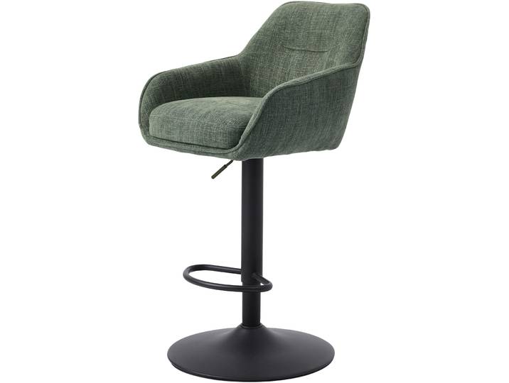 Barhocker 2er-Set Arel waldgrün Polyester H 53 cm