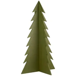 IB Laursen Deko Tannenbaum stehend aus Holz, 39.5 x 39.5 x 70 cm, grün