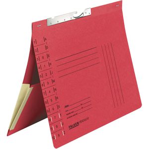 Falken Pendelhefter 15033812, A4, rot, Amtsheftung, 320 g/m² Karton, mit Tasche, 50 Stück
