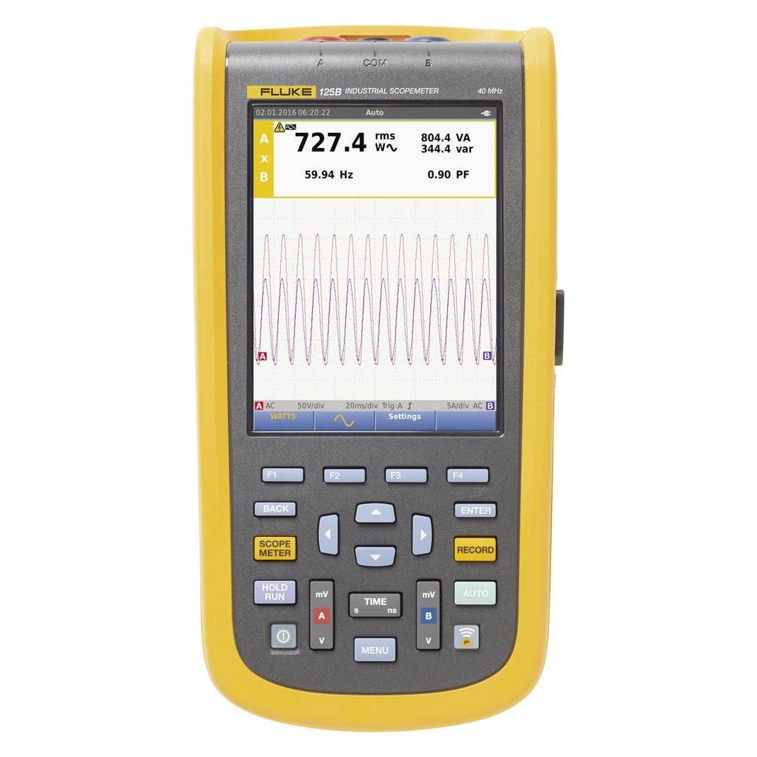 Fluke Hand-Oszilloskop (Scope-Meter) 125B/EU/S (CAT III 600V, CAT IV 600V, Oszilloskop) (4756054)