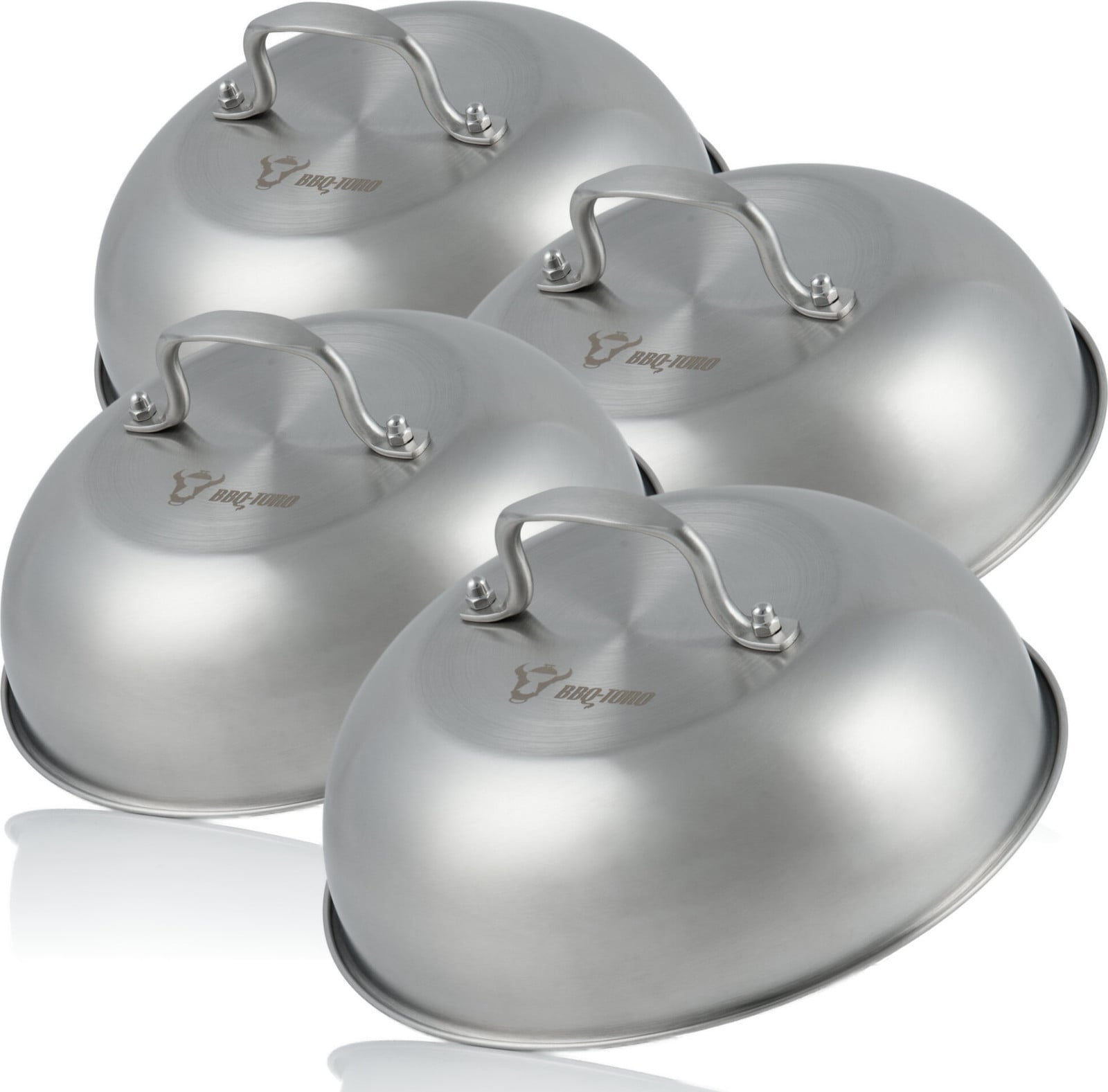 BBQ-Toro roestvrijstalen warmtebedekking, 4 stuks, Ø 23 cm