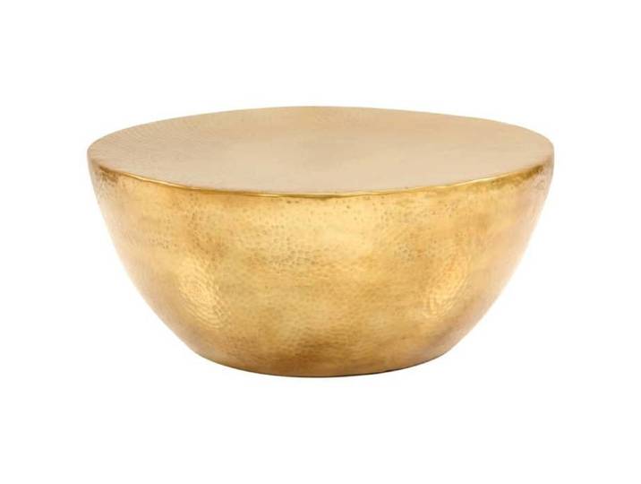 Table basse Aluminium martelé 70x30 cm Laiton - Table basse Aluminium martelé 70x30 cm Laiton 55359