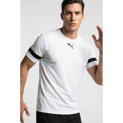 Fußballtrikot PUMA "TEAMRISE JERSEY", Herren, Gr. 3XL, schwarz-weiß (puma weiß, puma schwarz, puma weiß), Netz, Obermaterial: 100% Polyester, unifarben, regular fit normal, Rundhals, Trikots Fußballtrikot, Regular Fit, mit Rundhalsausschnitt, mit...