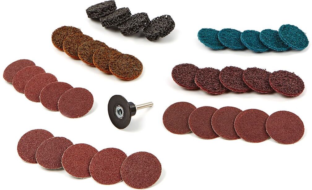 Set HBM di 35 Pezzi per Carteggiatura, Lucidatura e Pulizia con mandrino di 6 mm