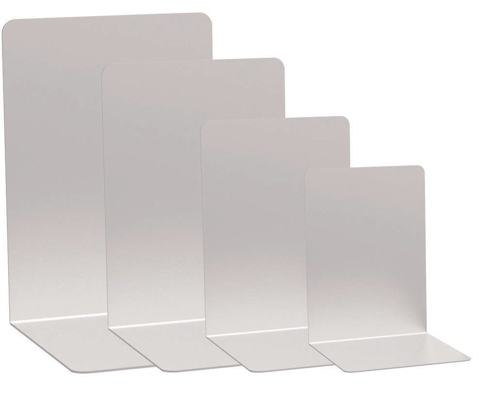 MAUL Buchstützen 8,0 x 10,0 x 10,0 cm silber 3527308