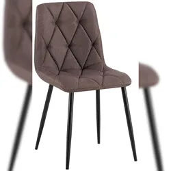 CLP Esszimmerstuhl Clairton Stoff/braun