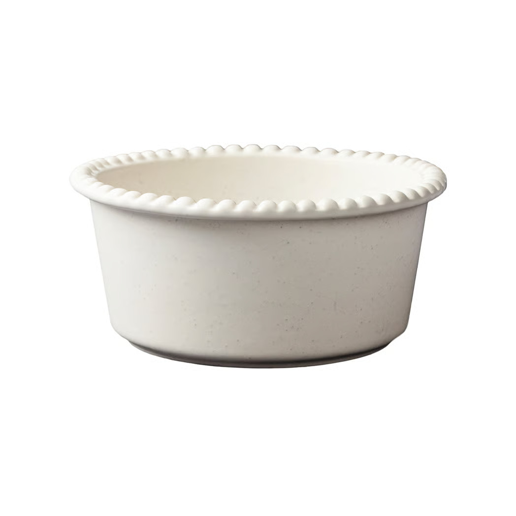 PotteryJo Daria kom aardewerk Cotton white Ø18 cm