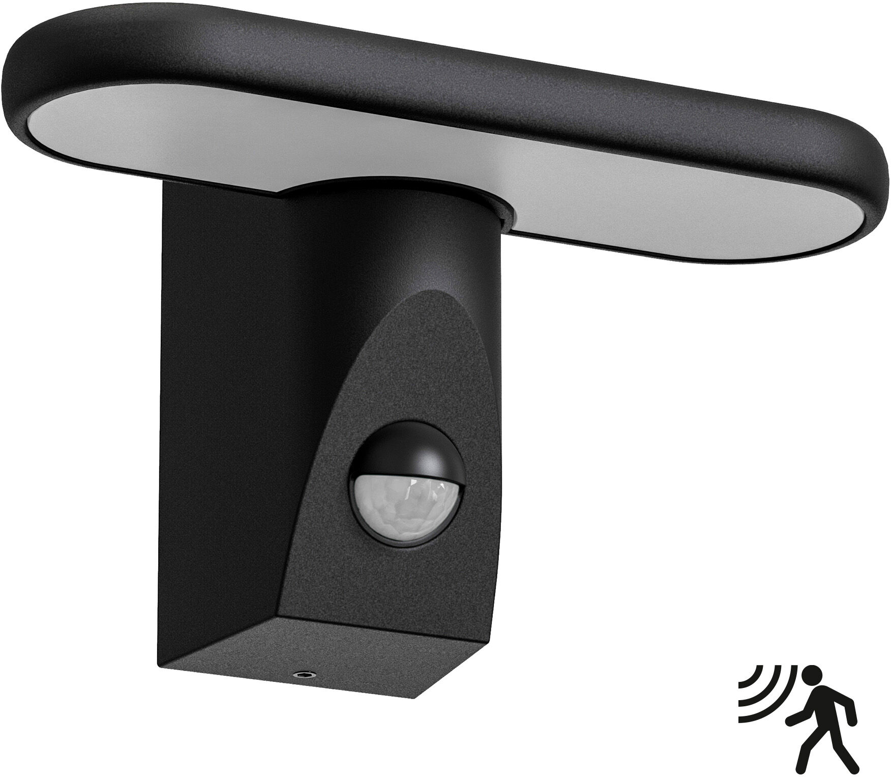 KS Verlichting Zack Muurlamp Zwart Met Bewegingsmelder