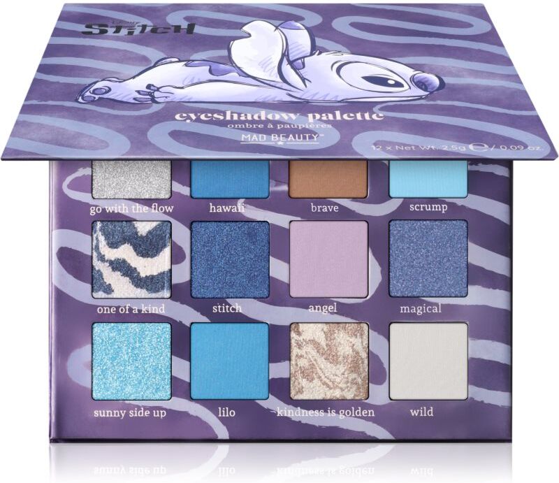 Mad Beauty Stitch Denim eyeshadow palette 12x2.5 g