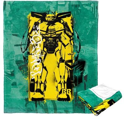 Northwest Hasbro Transformers: Rise of the Beasts Graffiti Bumblebee Silk Touch Throw Blanket