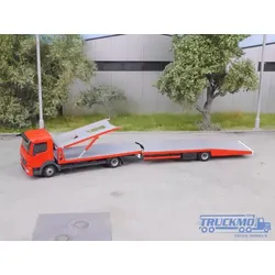 Elbe-Modell Bausatz 7,5t PKW Transporter Aufbau + Anhänger EM115