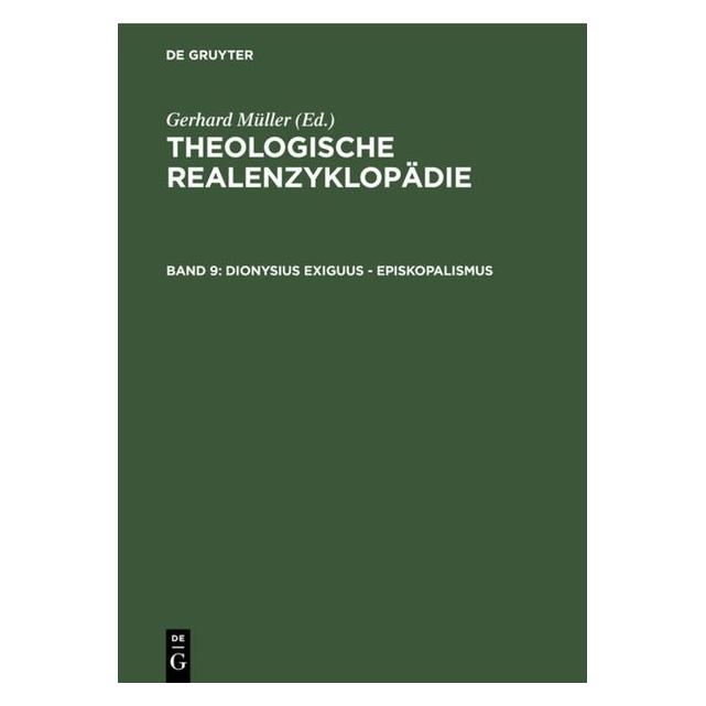 De Gruyter Dionysius Exiguus - Episkopalismus (Deutsch, Hardcover) (66438271)