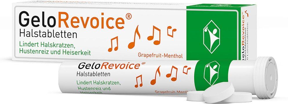 GeloRevoice Halstabletten Grapefruit-Menthol Lutschtabletten