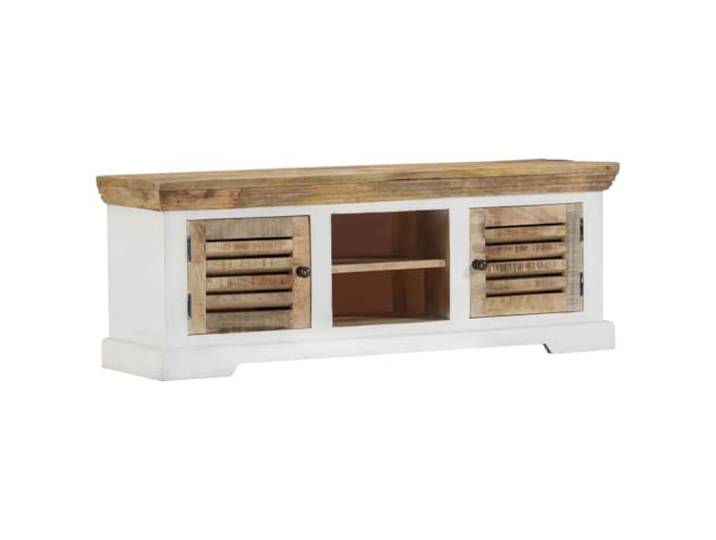 vidaXL TV Schrank Lowboard TV Möbel Fernsehschrank Fernsehtisch TV Board Fernsehmöbel HiFi Schrank Wohnzimmer 110x30x40cm Massivholz Mango