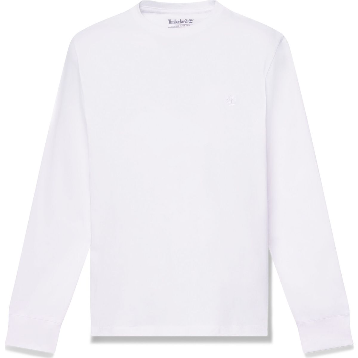Timberland Mens Tree Embroidered LS Tee (slim) white L TBC0YHBT1001-L