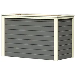 Karibu Hochbeet 1 - 460 l Fassungsvermögen 19 mm Wandstärke-terragrau