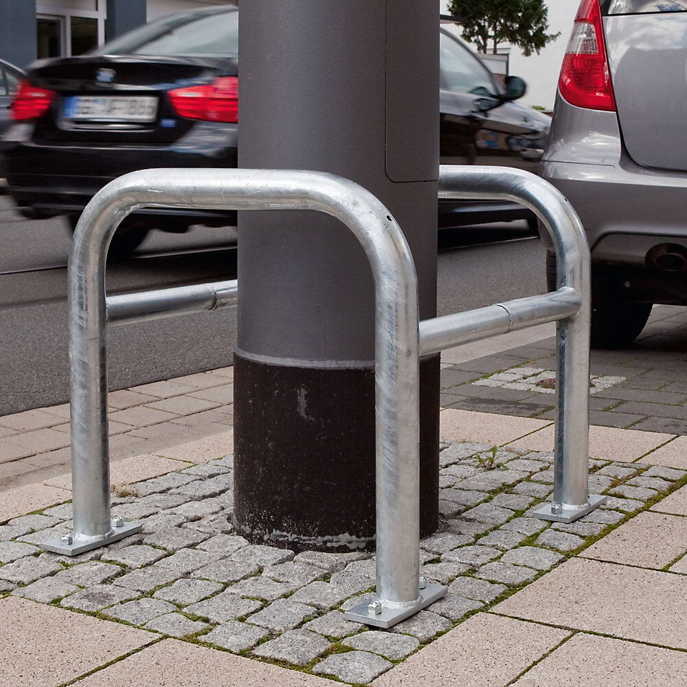 Rammschutz für Pfosten, verzinkt, HxBxT 600 x 620 x 620 mm Moravia