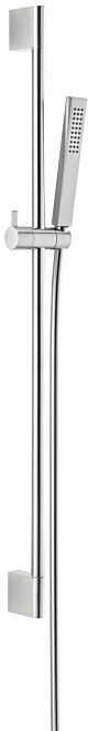 Herzbach Ceo Brausegarnitur 36.690276.1.14 stufenlos verstellbar, Edelstahlfinish