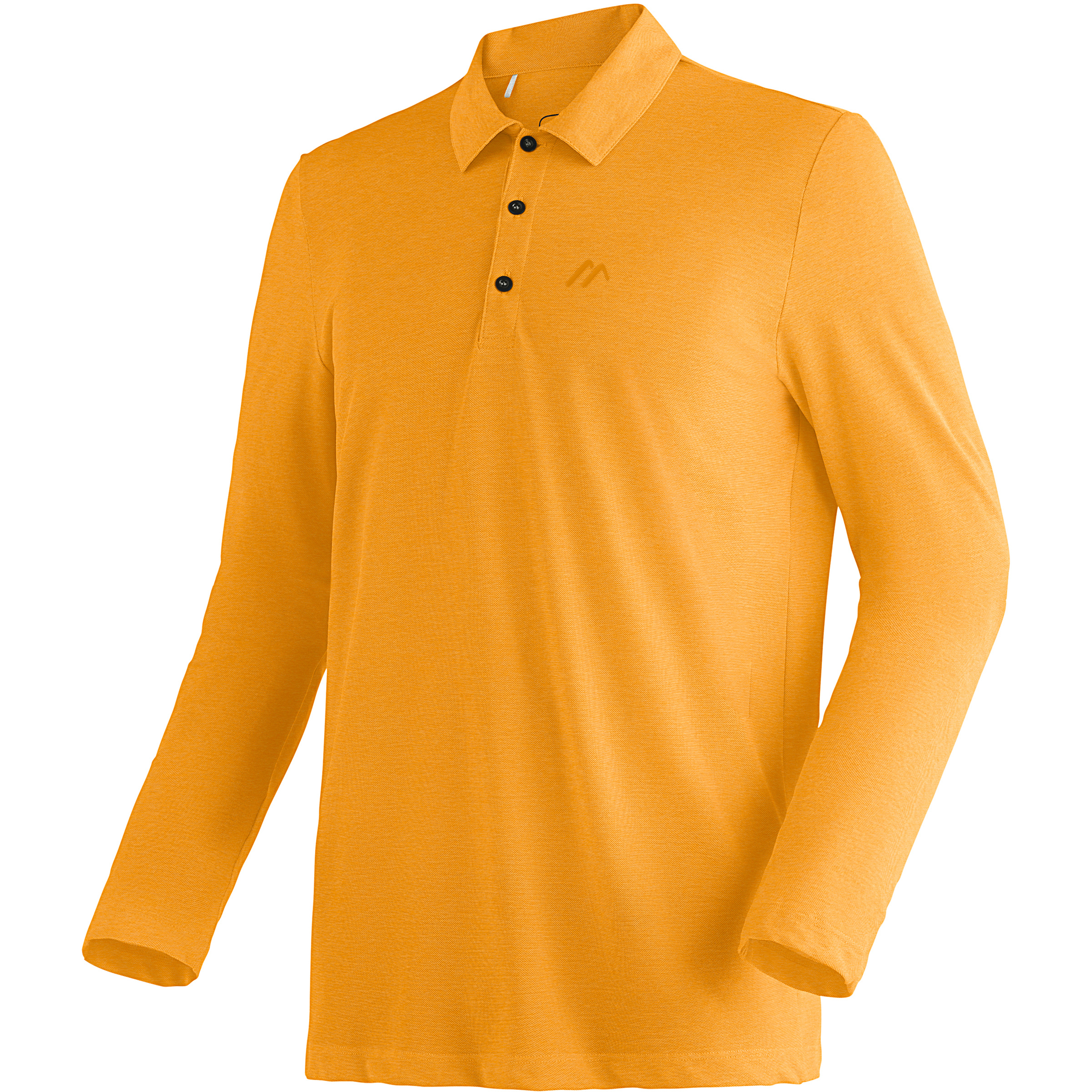 Maier Sports Pique Polo Herren Longsleeves orange Größe XL Trekking Atmungsaktiv