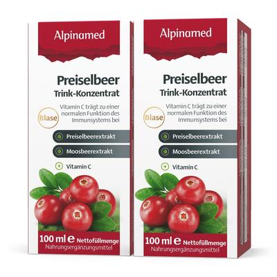 Alpinamed® Preiselbeer Trink-Konzentrat x2 2x100 ml Konzentrat