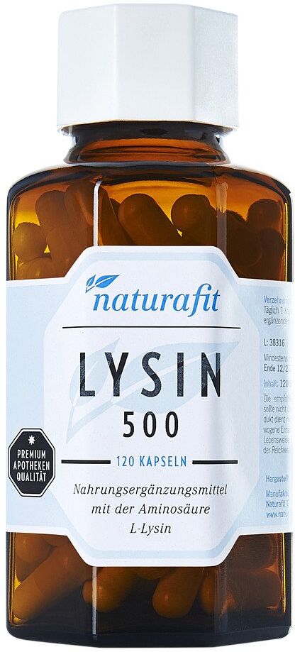 Naturafit Lysin 500 Kapseln 120stk