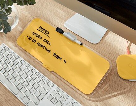 Leitz Cosy Glass Desk Notepad - Warm Yellow