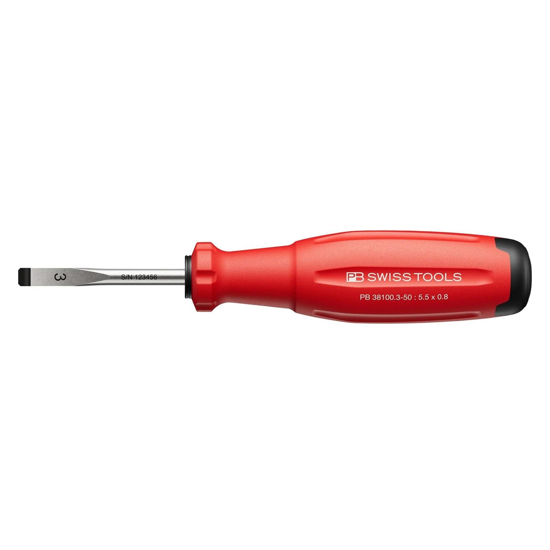 PB Swiss Tools Schraubenzieher PB 8140 SwissGrip (Schlitz) (PB 38100.3-50-141251.3050)