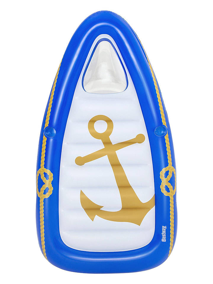 Bestway Luftmatratze "Nautik" in Blau/ Weiß - (L)190 x (B)107 cm - onesize