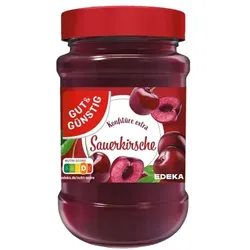 Gut & Günstig Konfitüre »Sauerkirsche« 450 g weiß