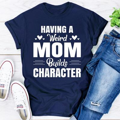 ForAllApparel Having A Weird Mom Builds Character Navy 2XL