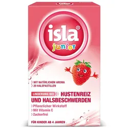isla junior Halspastillen bei Kinderhalsschmerzen 20 St