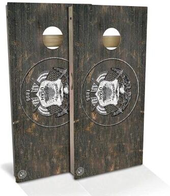 Skip's Garage Utah Flag Rustic Outdoor Cornhole Board Set