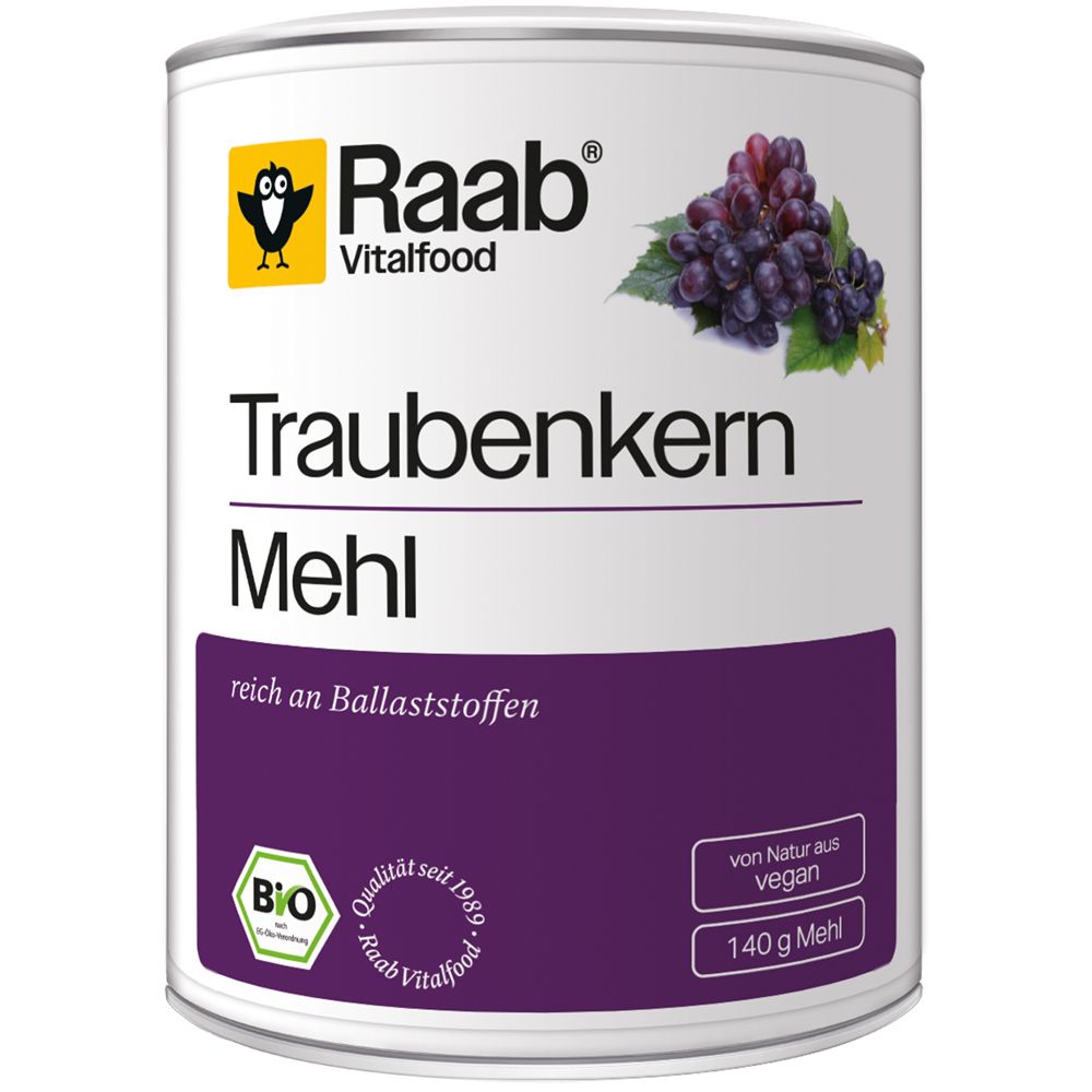 Raab Vitalfood Traubenkernmehl Bio Pulver 140 g