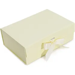 Flat Pack Gift Box - Large  (28.2x20.2x9.2cm) - Ivory