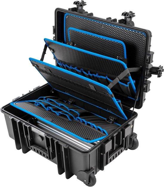 B&W Gereedschapskoffer Zwart - Stof- en waterdichte opbergkoffer voor transport en organisatie - 43 liter
