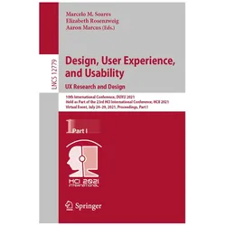 Design, User Experience, and Usability: UX Research and Design, Fachbücher von Elizabeth Rosenzweig, Aaron Marcus, Marcelo M Soares