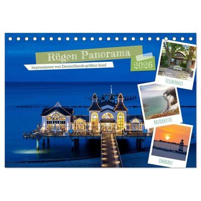 Rügen Panorama (Tischkalender 2026 DIN A5 quer), CALVENDO Monatskalender