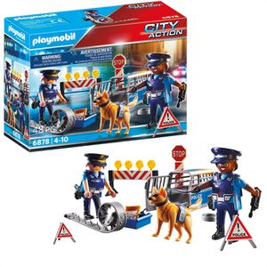 playmobil Spielset CITY ACTION 6878, ab 4 Jahre, Polizei-Straßensperre, 48 Teile