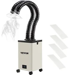 VEVOR Lötrauchabsaugung 150 W Absauger Luftfilter Ventilator Lötdraht Industrie Rauchabzugsfilter für Lötstation Kleine Werkbank 220 V