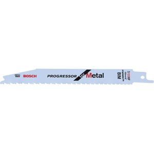 Bosch Säbelsägeblatt Progressor for Metal S 123 XF, 150mm, für Blech und Metall, 5 Stück