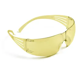 3M SecureFit 200 Schutzbrille, Antikratz-/Anti-Fog-Beschichtung, gelbe Scheibe, SF203AS/AF-EU